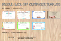 Bake Off Certificate Template Free 7 Best Ideas In 2020 For Physical Fitness Certificate Template 7 Ideas