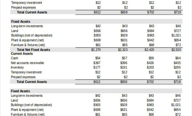 Balance Sheet 22 Free Word Excel Pdf Documents Throughout Business Balance Sheet Template Excel