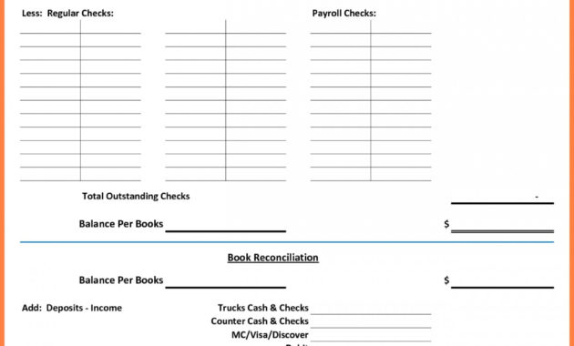 Bank Reconciliation Excel Spreadsheet Google Spreadshee Pertaining To Business Bank Reconciliation Template