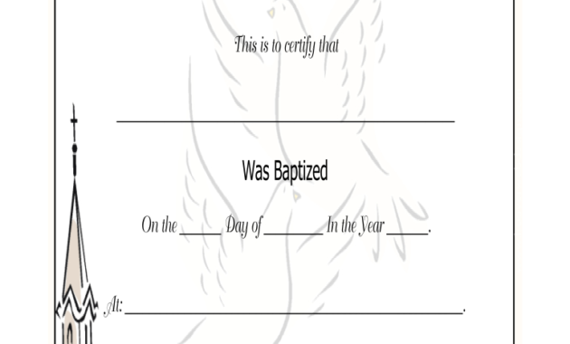 Baptism Certificate 2014 Fill And Sign Printable With Regard To Best Baby Christening Certificate Template
