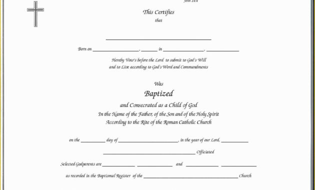 Baptism Template Free Download Of Sample Baptism Regarding Quality Christian Baptism Certificate Template