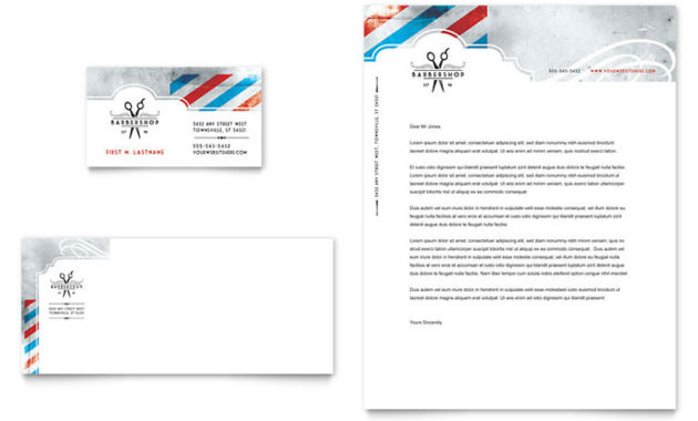 Barbershop Business Card Letterhead Template Design Regarding Free Barber Shop Certificate Free Printable 2020 Designs