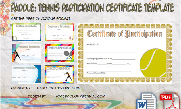 Baseball Award Certificate Template 9 Best Designs Free With Regard To Printable Tennis Certificate Templates 20 Ideas