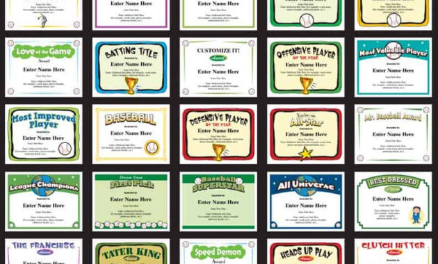 Baseball Certificates Templates Awards Create Your Own With Amazing Best Coach Certificate Template Free 9 Designs