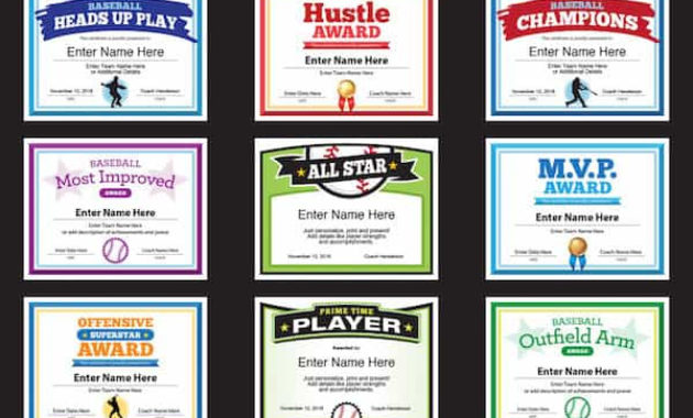 Baseball Team Certificates Templates Sports Feel Good Throughout Amazing Editable Baseball Award Certificates