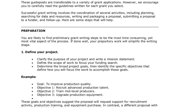 Basic Elements Of Grant Writing Within Amazing Writing A Grant Proposal Template