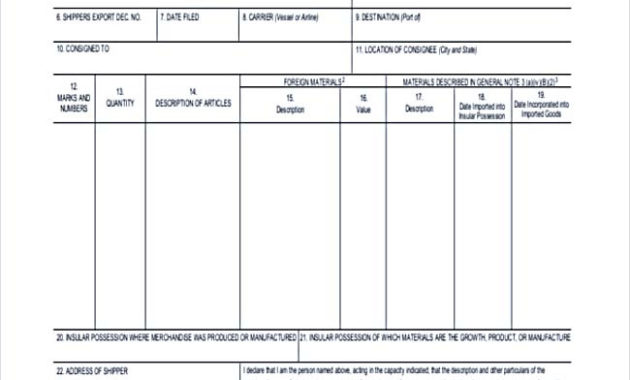 Basic Understanding In Certificate Of Origin Template Regarding Certificate Of Origin Form Template