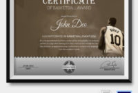 Basketball Certificate Template 14 Free Word Pdf Psd Within Download 7 Basketball Participation Certificate Editable Templates