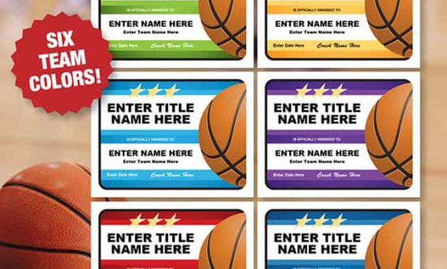Basketball Certificates Templates Editable The Coaches For Printable Basketball Certificate Template