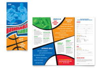 Basketball Sports Camp Brochure Template Design With Basketball Camp Certificate Template