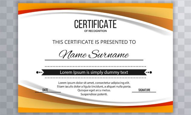 Beautiful Certificate Template Wave Design Download Free Intended For Free Beautiful Certificate Templates