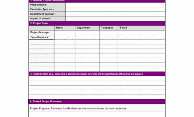 Beautiful Project Charter Template Example Audiopinions In Business Charter Template Sample