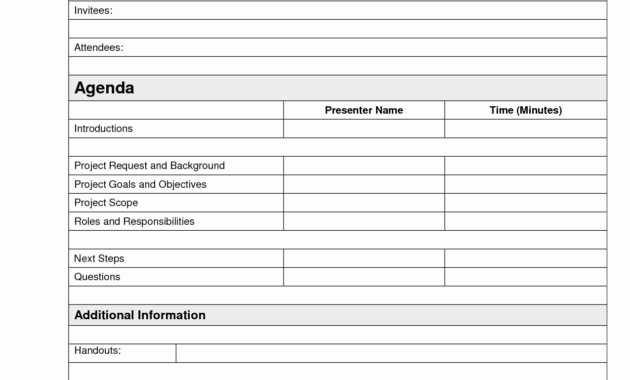 Beautiful Project Kickoff Meeting Template Audiopinions With Regard To Awesome Project Kickoff Meeting Template
