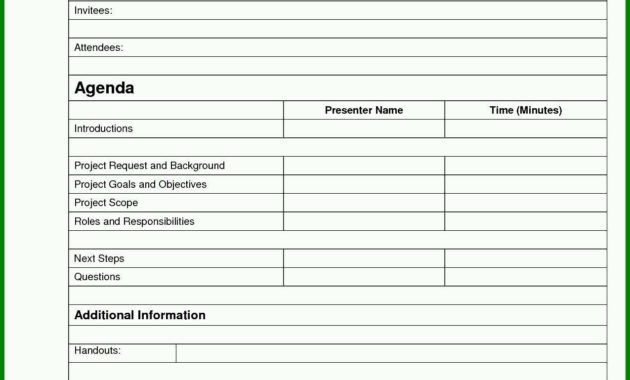 Beeindruckend Best Kick F Agenda And Meeting Out E Within Quality Kick Off Meeting Template