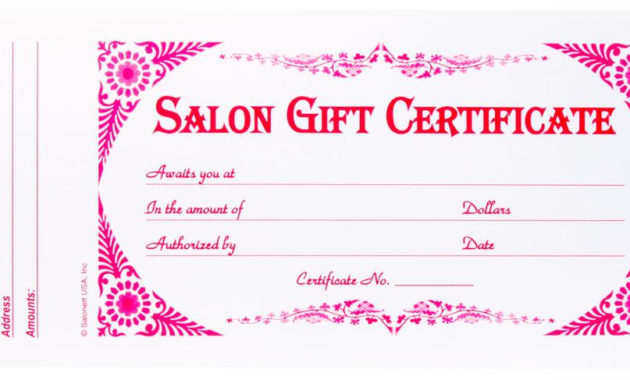 Berkeley Beauty Company Inc Salon Gift Certificate 315 With Beauty Salon Gift Certificate