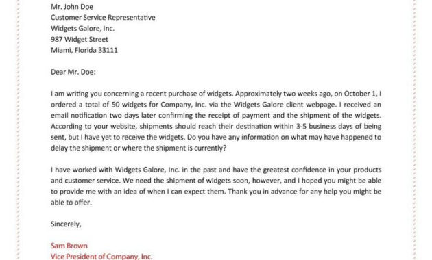 Best Business Letter Format With Australian Business Letter Template