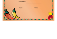 Best Chili Cook Off Award Certificate Template Printable Within Cooking Competition Certificate Templates