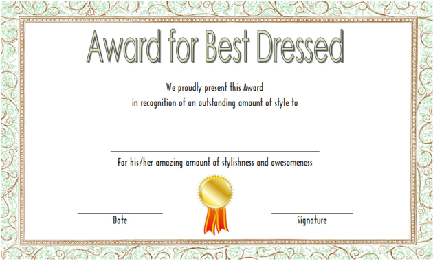 Best Costume Certificate Printable Free 2 Op Templates Pertaining To Best Employee Award Certificate Templates