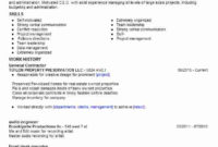 Best General Contractor Resume Example Livecareer Throughout General Contractor Business Plan Template