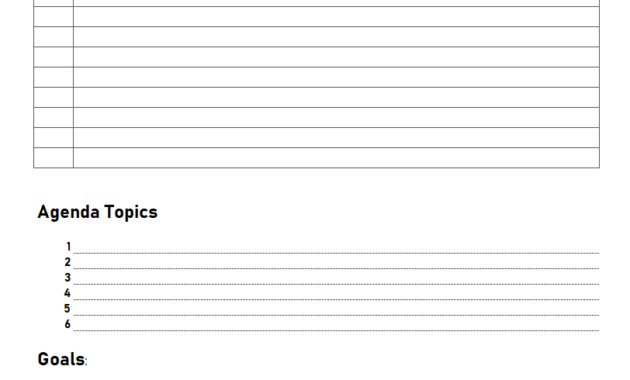 Best Meeting Agenda Template For Team Staff Board Word With Regard To How To Create An Agenda Template