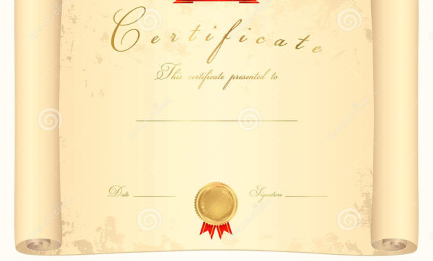 Best Solutions For Scroll Certificate Templates Also Inside Printable Certificate Scroll Template