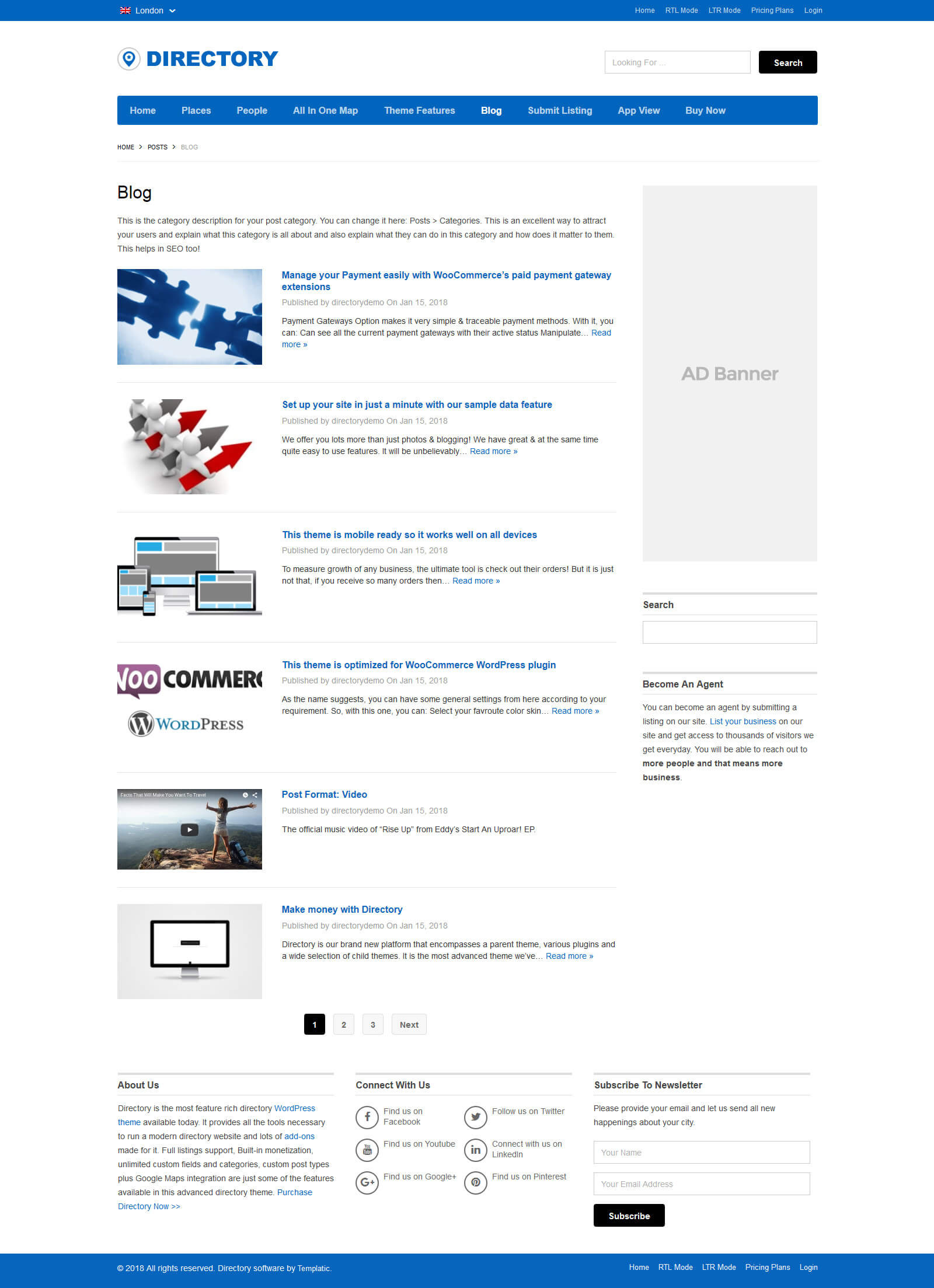 Best WordPress Directory Theme Software 2019 Php Within WordPress Business Directory Template