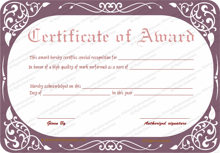 Best Work Performance Award Certificate Template Pertaining To Awesome Cooking Contest Winner Certificate Templates