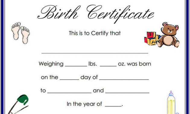 Birth Certificate Template 38 Word Pdf Psd Ai Regarding Best Baby Doll Birth Certificate Template