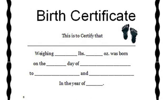 Birth Certificate Template And To Make It Awesome To Read Inside Cute Birth Certificate Template