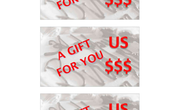 Birthday Gift Certificate With Birthday Gift Certificate