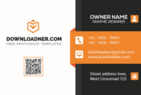 Black Premium Business Card Templates Photoshop Psd Within Blank Business Card Template Psd