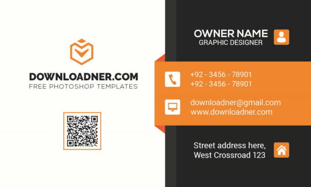 Black Premium Business Card Templates Photoshop Psd Within Blank Business Card Template Psd