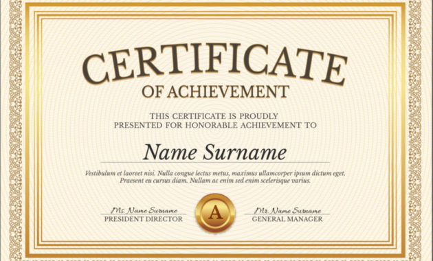 Blank Certificate Template Hd Free Template Ppt Premium Inside Powerpoint Certificate Templates Free Download