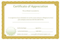 Blank Certificates Regarding Landscape Certificate Templates