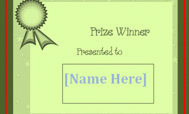 Blank Winner Certificate Template Free Word Templates In Free Dance Certificate Templates For Word 8 Designs