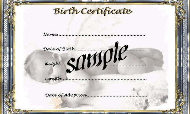 Blue White Birth Certificate/Certificates 4 Reborn Fake In Amazing Fake Birth Certificate Template