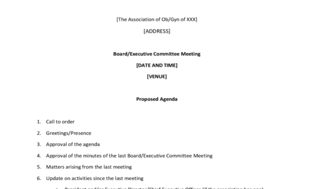 Board Meeting Agenda Template 7 Free Templates In Pdf With Regard To Free Corporate Board Of Directors Meeting Agenda Template