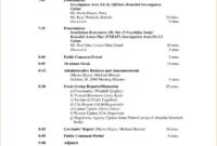 Board Meeting Agenda Template Shatterlion Inside Advisory Board Meeting Agenda Template