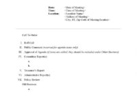Board Meeting Agenda Template Word Pdf Format E Throughout Board Of Directors Meeting Agenda Template
