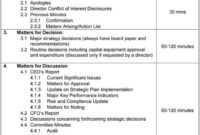 Board Meeting Agenda Templates Guidelines And Helpful Tips With Regard To Quality Committee Meeting Agenda Template
