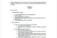 Board Meeting Minute Template Navabi Rsd7 Org With Regard To Best First Nonprofit Board Meeting Agenda Template