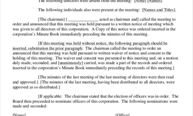 Board Minutes Template 11 Word Pdf Google Docs Apple Regarding Best Committee Meeting Minutes Template