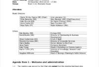 Board Of Directors Meeting Agenda Template 8 Free Word Regarding Awesome Consent Agenda Template