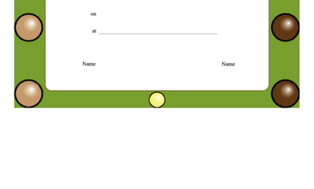 Bocce Ball Achievement Certificate Template Printable Pdf In Walking Certificate Templates