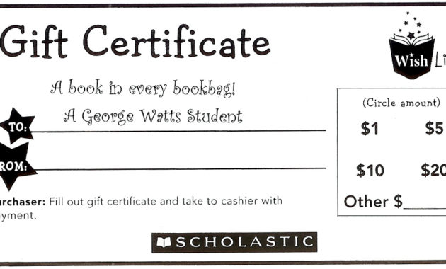 Book Fair December 310 2012 Archive Of The George Within Best Donation Certificate Template Free 14 Awards