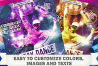 Break Dance Free Club And Party Flyer Psd Template With Regard To Awesome Hip Hop Dance Certificate Templates