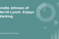 Brodie Johnson Of Merrill Lynch Enjoys Working Authorstream For Merrill Lynch Business Plan Template