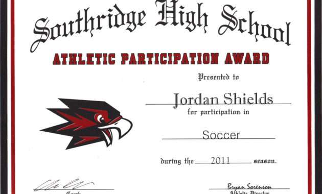 Btownposse Boys' Soccer Certificates Pertaining To Soccer Certificate Template Free 21 Ideas