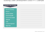 Building Case Development Good Ppt Example Powerpoint In Product Development Business Case Template