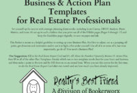 Business Action Plan Template Bundle For Real Estate Within Business Plan Template For Real Estate Agents